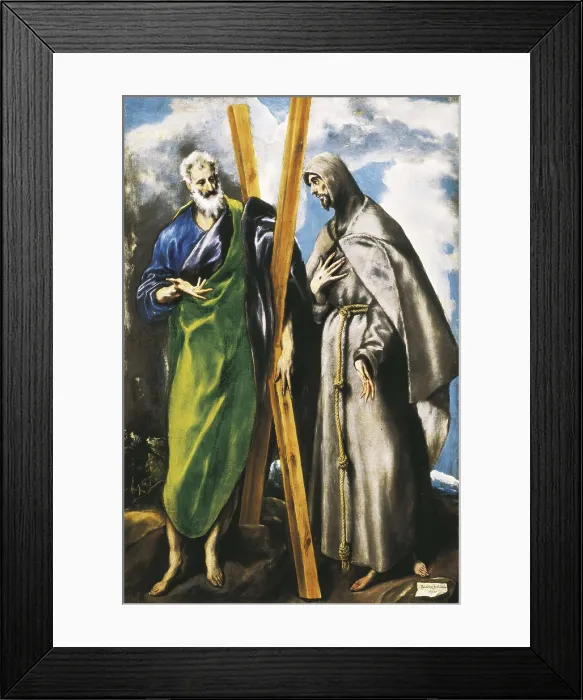 Framed Print : Greco, Domnikos Theotokpoulos, called El (1541-1614). SS. 1590 - 1600. Mannerism art. Oil on canvas. SPAIN. Madrid. Prado Museum. AISA / Everett Collection**US SALES ONLY**