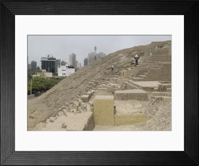 Framed Print : PERU. Lima. Huaca Pucllana. Huaca Pucllana Archaeological Complex, ceremonial center of the Lima Culture (200-700). AISA / Everett Collection**US SALES ONLY** Framed Print : PERU. Lima. Huaca Pucllana. Huaca Pucllana Archaeological Complex, ceremonial center of the Lima Culture (200-700). AISA / Everett Collection**US SALES ONLY**