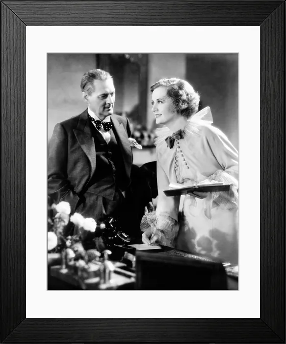 Framed Print : DINNER AT EIGHT, Lionel Barrymore, Billie Burke, 1933 Framed Print : DINNER AT EIGHT, Lionel Barrymore, Billie Burke, 1933