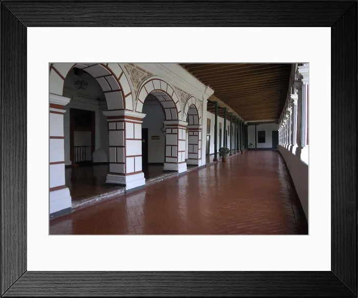 Framed Print : PERU. Lima. Convent of San Francisco. Upper cloister of the monastery. Colonial baroque. AISA / Everett Collection**US SALES ONLY**