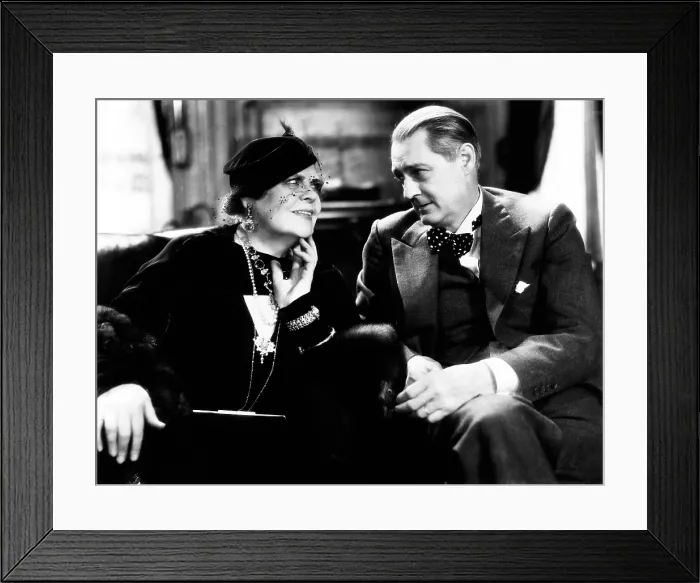 Framed Print : DINNER AT EIGHT, Marie Dressler, Lionel Barrymore, 1933