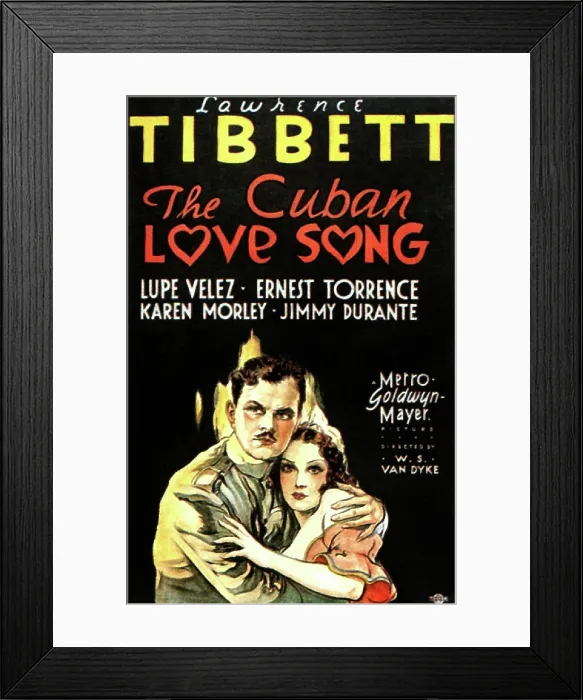 Framed Print : THE CUBAN LOVE SONG, from left on US poster art: Lawrence Tibbet, Lupe Velez, 1931 Framed Print : THE CUBAN LOVE SONG, from left on US poster art: Lawrence Tibbet, Lupe Velez, 1931