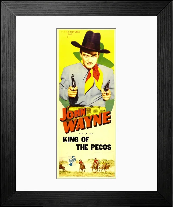 Framed Print : KING OF THE PECOS, John Wayne, 1936