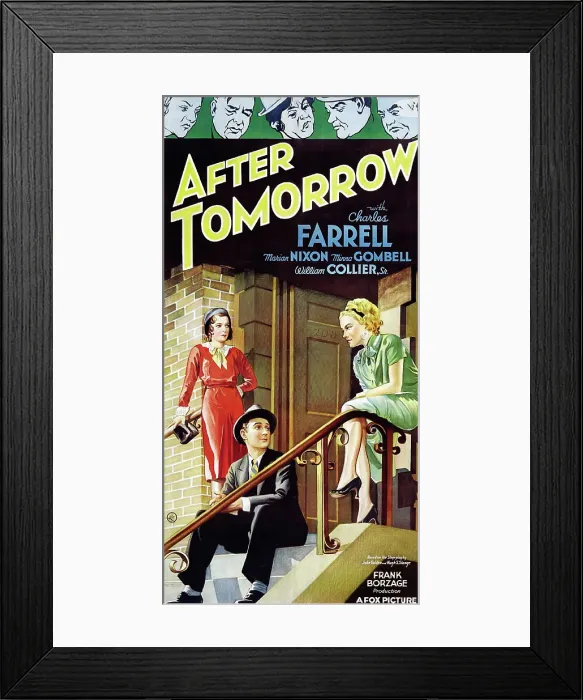 Framed Print : AFTER TOMORROW, from left on US three sheet poster art: Marian Nixon, Charles Farrell, Greta Granstedt, 1932. TM and copyright 20th Century Fox Film Corporation