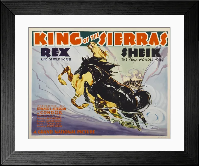 Framed Print : KING OF THE SIERRAS, 1938 Framed Print : KING OF THE SIERRAS, 1938