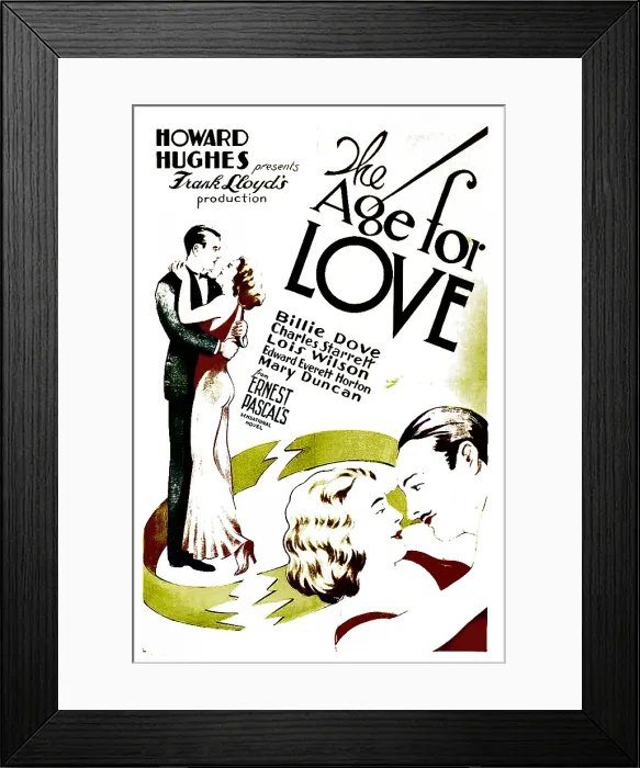 Framed Print : THE AGE FOR LOVE, top right and bottom left: Billie Dove, top left and bottom right: Charles Starrett, 1931 Framed Print : THE AGE FOR LOVE, top right and bottom left: Billie Dove, top left and bottom right: Charles Starrett, 1931