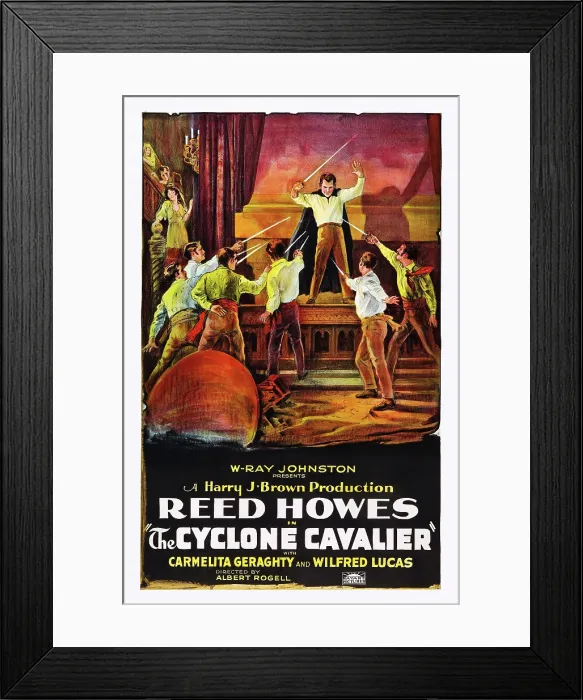 Framed Print : CYCLONE CAVALIER, poster art, 1925 Framed Print : CYCLONE CAVALIER, poster art, 1925