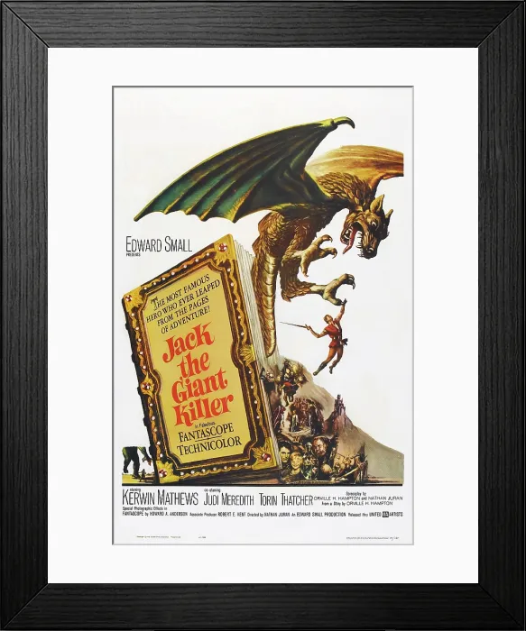 Framed Print : JACK THE GIANT KILLER, US poster, 1962