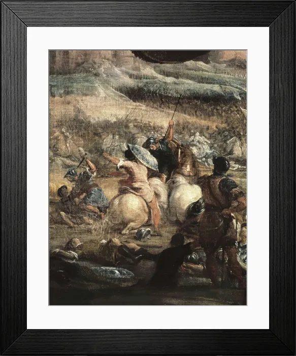 Framed Print : LEONARDO, Jos (1605-1656). Alarico in the battle of Vouill. Detail. Oil on canvas. SPAIN. Madrid. Army Museum. AISA / Everett Collection**US SALES ONLY** Framed Print : LEONARDO, Jos (1605-1656). Alarico in the battle of Vouill. Detail. Oil on canvas. SPAIN. Madrid. Army Museum. AISA / Everett Collection**US SALES ONLY**