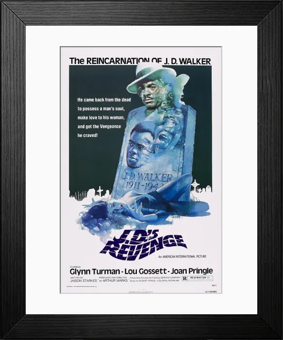 Framed Print : J.D.'S REVENGE, US poster art, Glynn Turman, 1976 Framed Print : J.D.'S REVENGE, US poster art, Glynn Turman, 1976