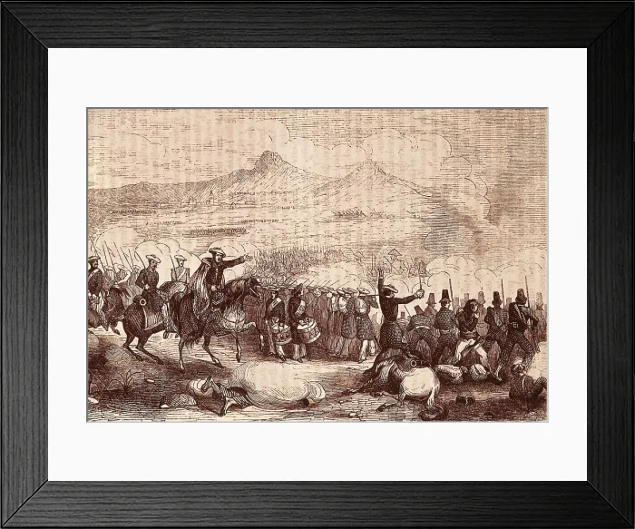 Framed Print : Spain. First Carlist War. Action of La Snia. Engraving. SPAIN. Madrid. National Library. AISA / Everett Collection**US SALES ONLY**