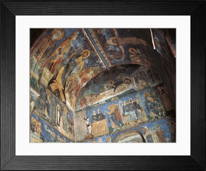 Framed Print : The Church of Transfiguration of Our Saviour. 1378. RUSSIA. Novgorod. Church of the Transfiguration.. Late Byzantine art. Fresco. AISA / Everett Collection**US SALES ONLY**