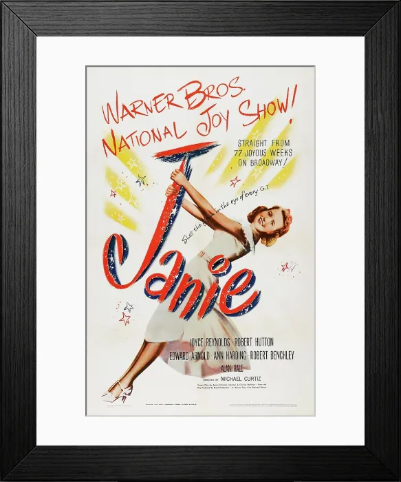 Framed Print : JANIE, US poster art, Joyce Reynolds, 1944