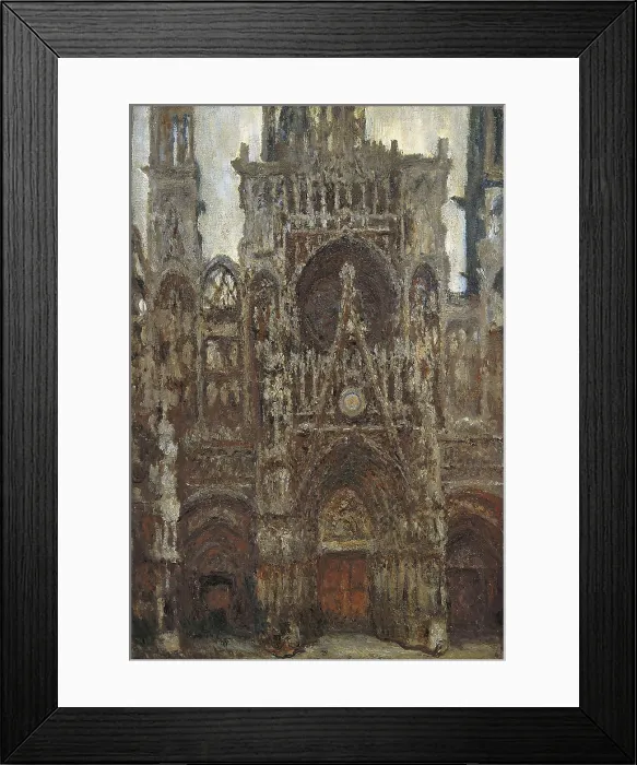 Framed Print : MONET, Claude (1840-1926). Rouen Cathedral, evening, harmony in brown. 1892. Harmony in brown. Impressionism. Oil on canvas. FRANCE. Paris. Muse d'Orsay (Orsay Museum) Framed Print : MONET, Claude (1840-1926). Rouen Cathedral, evening, harmony in brown. 1892. Harmony in brown. Impressionism. Oil on canvas. FRANCE. Paris. Muse d'Orsay (Orsay Museum)