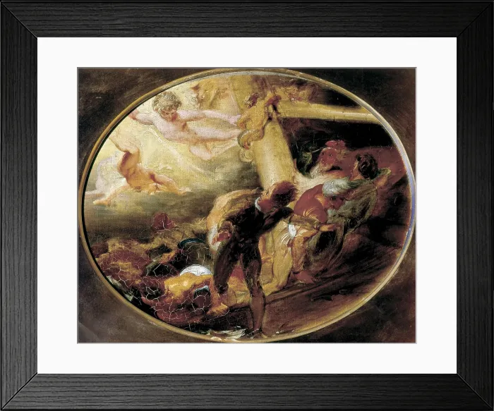 Framed Print : STOTHARD, Thomas (1775-1834). Scene from The Tempest. 1798. Depiction inspired on the homonymous work by William Shakespeare (1608). Oil on canvas. UNITED KINGDOM. London Framed Print : STOTHARD, Thomas (1775-1834). Scene from The Tempest. 1798. Depiction inspired on the homonymous work by William Shakespeare (1608). Oil on canvas. UNITED KINGDOM. London