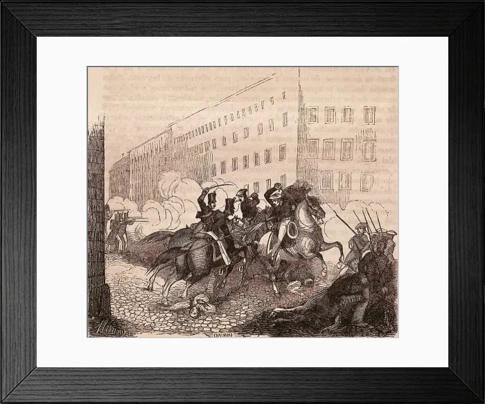 Framed Print : Spain. First Carlist War. Action of Cabrera in Segorbe. Engraving. SPAIN. Madrid. National Library. AISA / Everett Collection**US SALES ONLY** Framed Print : Spain. First Carlist War. Action of Cabrera in Segorbe. Engraving. SPAIN. Madrid. National Library. AISA / Everett Collection**US SALES ONLY**