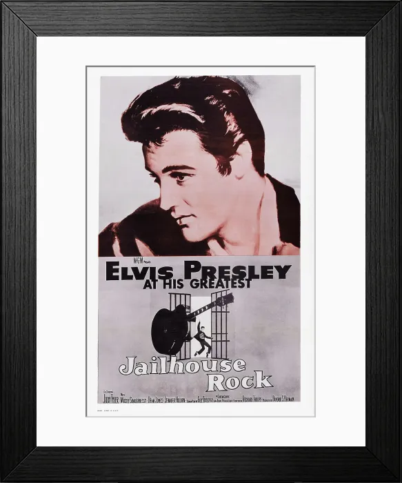 Framed Print : JAILHOUSE ROCK, US poster, Elvis Presley, 1957