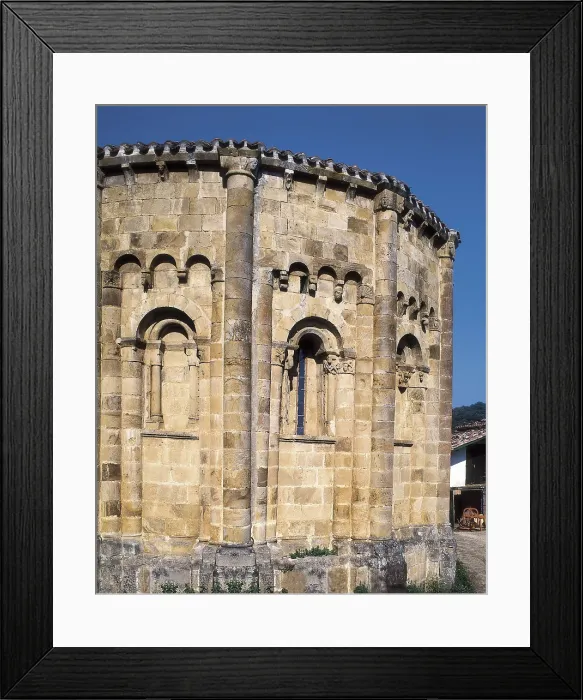 Framed Print : SPAIN. CASTILE AND LEON. BURGOS. Vallejo de Mena. Church of San Lorenzo (13th c.). Romanesque art. Architecture. AISA / Everett Collection**US SALES ONLY**