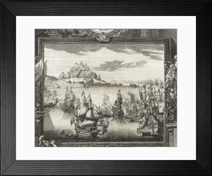Framed Print : Spain (1706). War of the Soanish Succession. Siege of Gibraltar by Spaniards. Litography. FRANCE. Paris. National Library. AISA / Everett Collection**US SALES ONLY** Framed Print : Spain (1706). War of the Soanish Succession. Siege of Gibraltar by Spaniards. Litography. FRANCE. Paris. National Library. AISA / Everett Collection**US SALES ONLY**