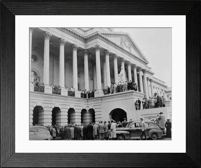 Framed Print : Aftermath of the Puerto Rican terrorist shooting in the U.S. House of Representatives