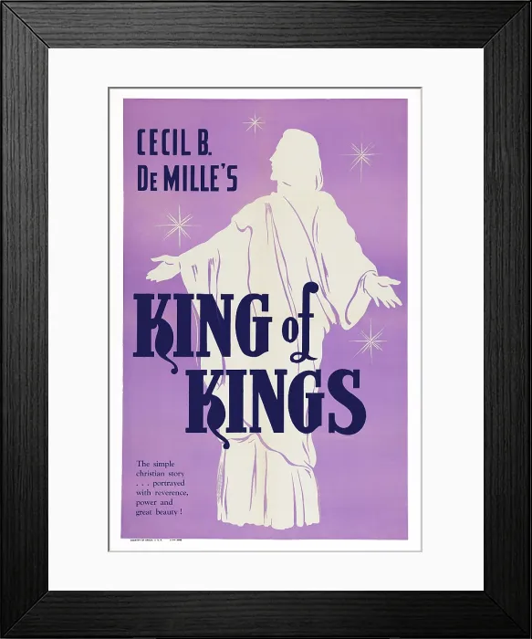 Framed Print : THE KING OF KINGS, (aka KING OF KINGS), US poster art, 1927 Framed Print : THE KING OF KINGS, (aka KING OF KINGS), US poster art, 1927