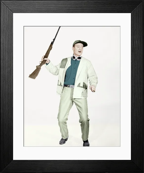 Framed Print : HATARI!, John Wayne, 1962 Framed Print : HATARI!, John Wayne, 1962