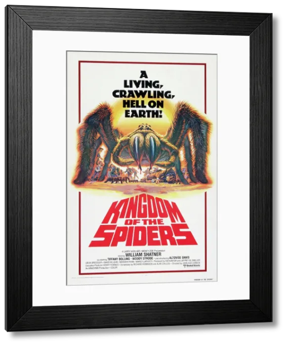 Framed Print : KINGDOM OF THE SPIDERS, US poster, 1977 Framed Print : KINGDOM OF THE SPIDERS, US poster, 1977