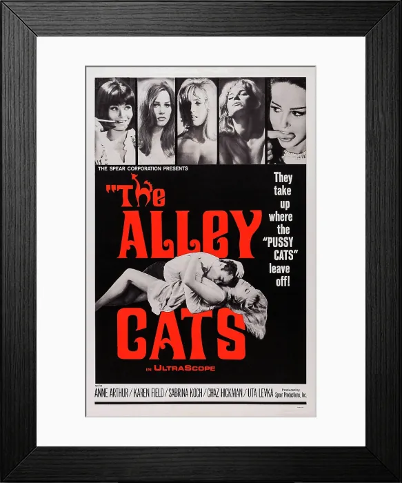 Framed Print : THE ALLEY CATS, US poster, 1966