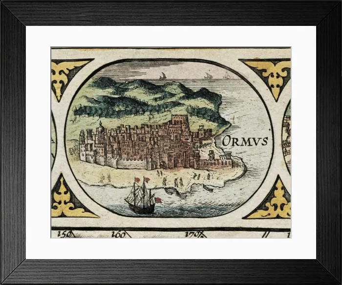 Framed Print : BLAEU, Willem Janszoon (1571-1638); BLAEU, Jan (1596-1673). Le Theatre du Monde (The World Theatre). 1645. Detail of the world map with the legend of America. Etching. SPAIN