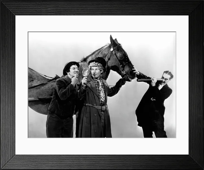 Framed Print : A DAY AT THE RACES, Chico Marx, Harpo Marx, Groucho Marx, 1937