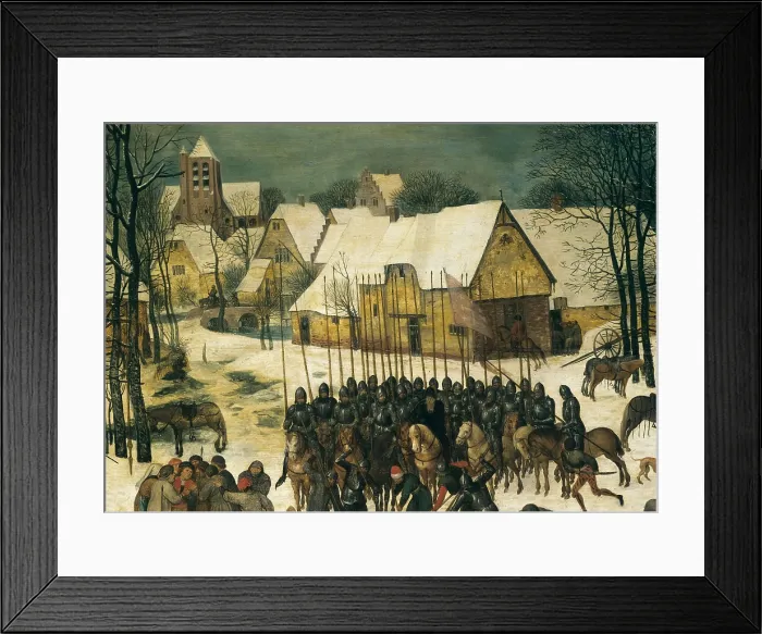 Framed Print : Breugel, Pieter, The Elder, called 'Peasant Bruegel' (1525-1569). Massacre of the Innocents. 1560s Framed Print : Breugel, Pieter, The Elder, called 'Peasant Bruegel' (1525-1569). Massacre of the Innocents. 1560s