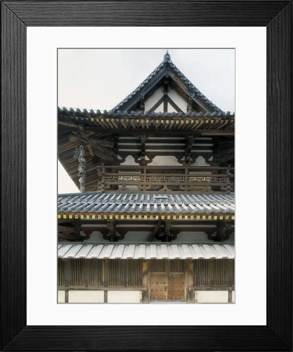 Framed Print : JAPAN. HONSHU. Horyuji Temple (8th c.). Golden Pavilion. Japanese art. Architecture. AISA / Everett Collection**US SALES ONLY**