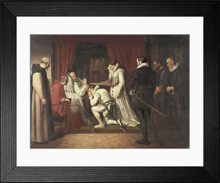 Framed Print : JOVER Y CASANOVA, Francisco (1836-1890). Last moments of Philip II. s.XIX. Oil on canvas. SPAIN. Madrid. Senate Palace. AISA / Everett Collection**US SALES ONLY** Framed Print : JOVER Y CASANOVA, Francisco (1836-1890). Last moments of Philip II. s.XIX. Oil on canvas. SPAIN. Madrid. Senate Palace. AISA / Everett Collection**US SALES ONLY**