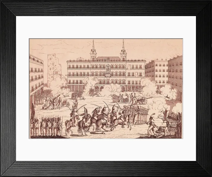 Framed Print : Spain (1822). Liberal Trienium. Madrid (7th July 1822). Triumph of Spanish Liberty. Etching. SPAIN. Madrid. National Library. AISA / Everett Collection**US SALES ONLY**