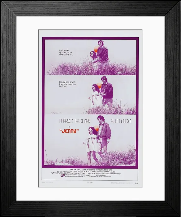 Framed Print : JENNY, US poster, from left: Marlo Thomas, Alan Alda, 1970