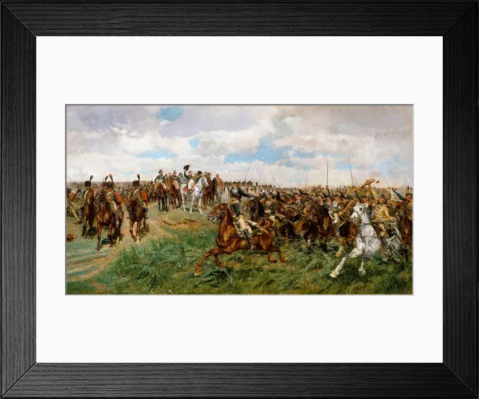 Framed Print : 1807, FRIEDLAND, by Ernest Meissonier, 1861-75, French painting, oil on canvas