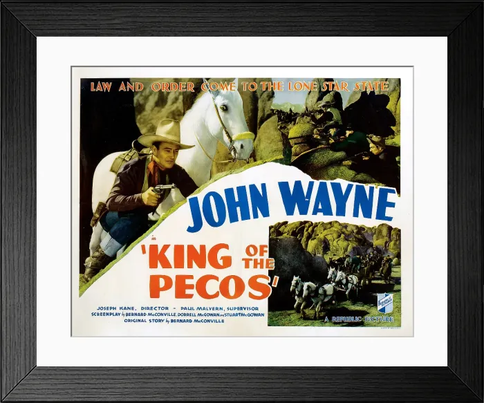 Framed Print : KING OF THE PECOS, John Wayne, 1936 Framed Print : KING OF THE PECOS, John Wayne, 1936