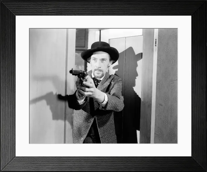 Framed Print : JESSE JAMES, John Carradine as Bob Ford, 1939. TM & copyright 20th Century Fox Film Corp. All rights reserved / courtesy Everett Collection Framed Print : JESSE JAMES, John Carradine as Bob Ford, 1939. TM & copyright 20th Century Fox Film Corp. All rights reserved / courtesy Everett Collection