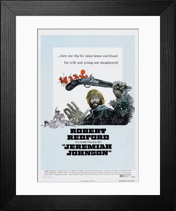 Framed Print : JEREMIAH JOHNSON, US poster, Robert Redford, 1972