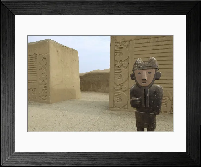 Framed Print : PERU. Trujillo. Chan Chan. Chan Chan Archaeological Site (850-1470). Chimu art. AISA / Everett Collection**US SALES ONLY**