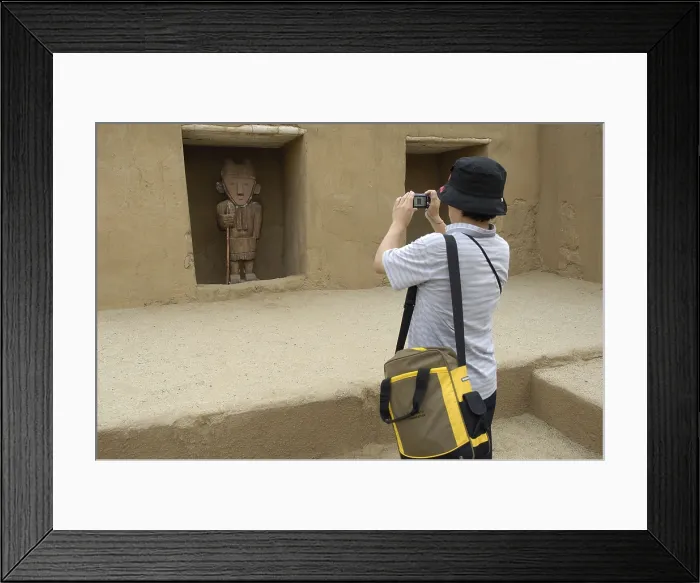 Framed Print : PERU. Trujillo. Chan Chan. Chan Chan Archaeological Site (850-1470). Chimu art. AISA / Everett Collection**US SALES ONLY**