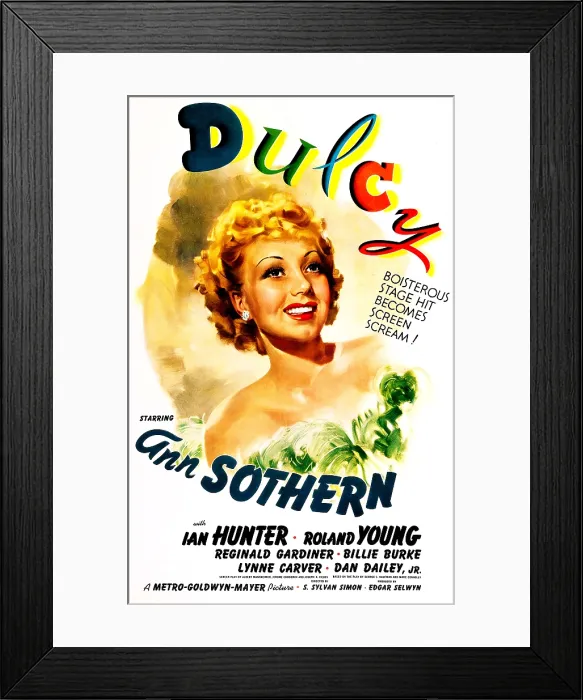 Framed Print : DULCY, US poster, Ann Sothern, 1940