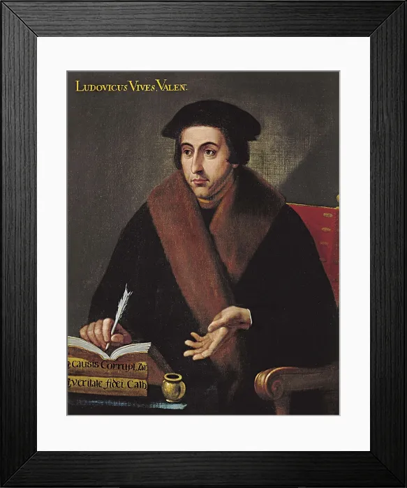 Framed Print : VIVES, Juan Luis (1492-1540). Portrait by anonymous author. Painting. AISA / Everett Collection**US SALES ONLY** Framed Print : VIVES, Juan Luis (1492-1540). Portrait by anonymous author. Painting. AISA / Everett Collection**US SALES ONLY**