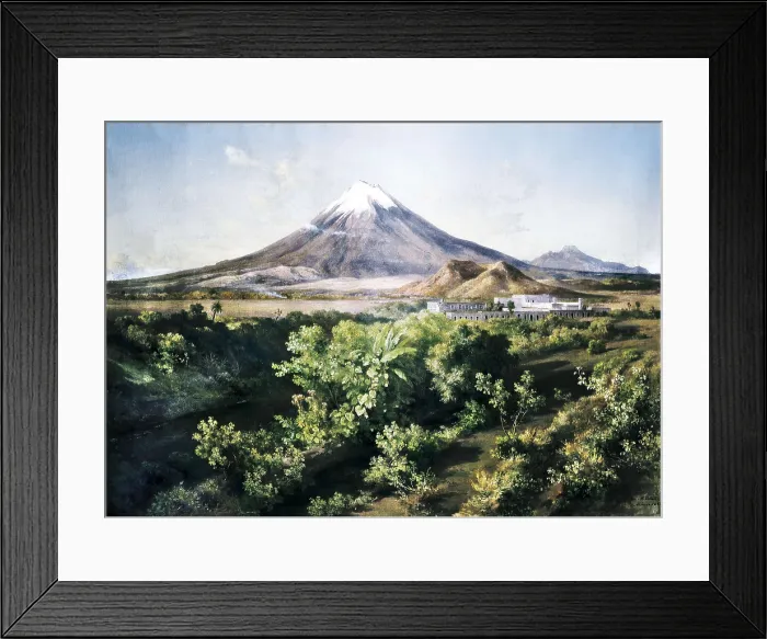 Framed Print : VELASCO, Jos Mara (1840-1912). A Small Volcano in Mexican Countryside. 1887. Oil on canvas. CZECH Rep.. Prague. National Gallery in Prague Framed Print : VELASCO, Jos Mara (1840-1912). A Small Volcano in Mexican Countryside. 1887. Oil on canvas. CZECH Rep.. Prague. National Gallery in Prague