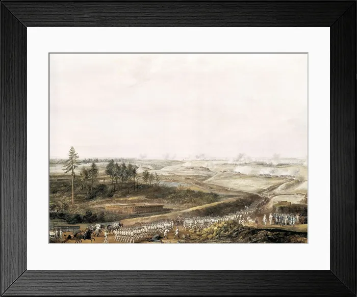 Framed Print : American War of Independence. The Surrender of Yorktown (19th October, 1791). Oil on canvas. FRANCE. Versailles. National Museum of Versailles