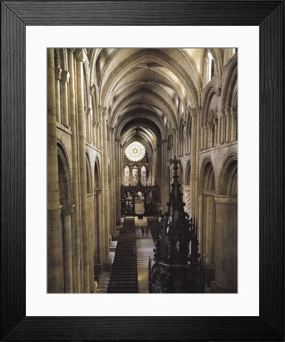 Framed Print : Cathedral of Durham. 1093-1133. UNITED KINGDOM. ENGLAND. Durham. Romanesque art. Architecture. AISA / Everett Collection**US SALES ONLY**
