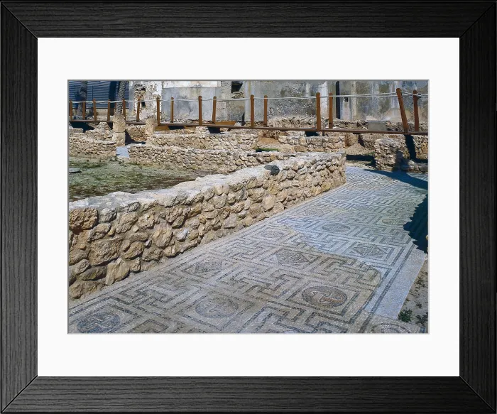 Framed Print : SPAIN. VALENCIA. ALICANTE. Santa Pola. Remains and Roman mosaics of the ruins of Portus Illicitanus. AISA / Everett Collection**US SALES ONLY** Framed Print : SPAIN. VALENCIA. ALICANTE. Santa Pola. Remains and Roman mosaics of the ruins of Portus Illicitanus. AISA / Everett Collection**US SALES ONLY**