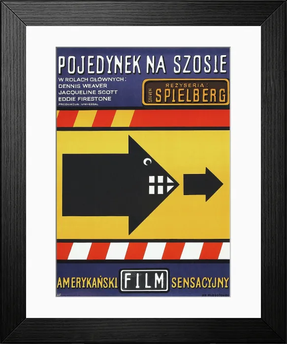 Framed Print : DUEL, (aka POJEDYNEK NA SZOSIE), Polish poster, 1971 Framed Print : DUEL, (aka POJEDYNEK NA SZOSIE), Polish poster, 1971