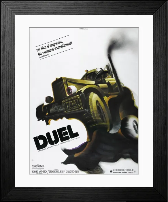 Framed Print : DUEL, French poster, 1971