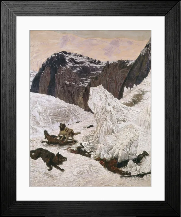 Framed Print : MUOZ i DEGRAIN, Antoni (1841-1924). Drama at Sierra Nevada. 1912. Oil on canvas. SPAIN. Valencia. San Pio V Fine Arts Museum. AISA / Everett Collection**US SALES ONLY**